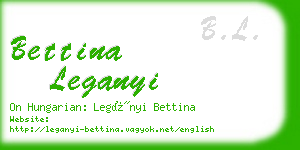 bettina leganyi business card